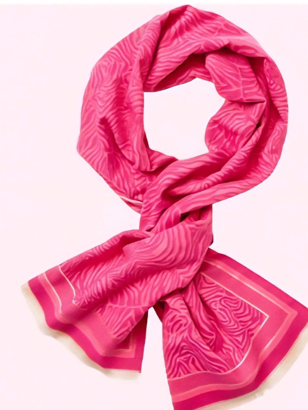 NWT Lilly Pulitzer Vibrant Hot Pink Zebra-Print Wrap Scarf